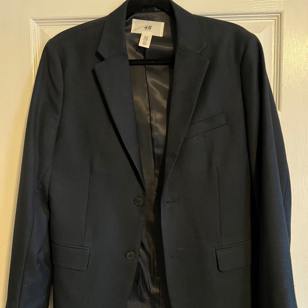 H&M Slim Fit Navy Mens Blazer/Sport Coat US 38R